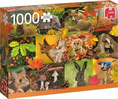 Image de Animaux en automne - Puzzle de 1 000 pièces