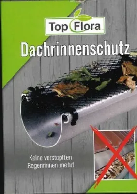 Produktbild von Dachrinnenschutz Matte 6m inkl Klammern Gitter Abdeckung Laubschutz Dachrinne Schutz Laubfang Laubstop