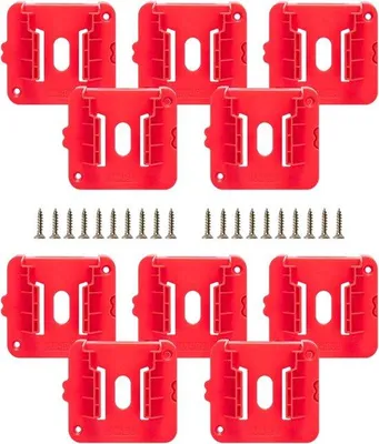 Produktbild von 10-teilige 18V Batterie Halter - Sicher Anzeigen & Batterien Ordnen