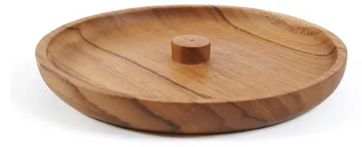Immagine prodotto di Bazar Bizar Portaincenso in legno di teak marrone 15x15x1,5 cm