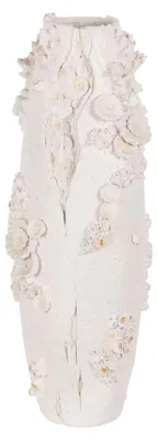 Produktbild von Vase aus Polyharz – 24 x 24 x 60 cm – Weiß