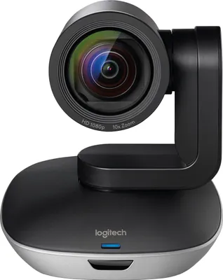 Produktbild von Logitech GROUP Videokonferenz-System, Bestehend aus Webcam, Freisprecheinrichtung & Fernbedienung, HD 1080p, 10-fach Zoom, Rauschunterdrückung, USB-Anschluss & Bluetooth, für Meetingräume - Schwarz