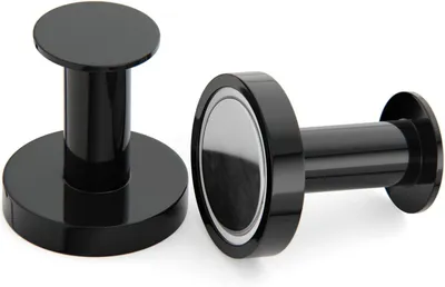 Productafbeelding van Magnetische haken, neodymium, 2 stuks, draagkracht tot 29,5 kg, geschikt voor koelkasten en stalen oppervlakken
