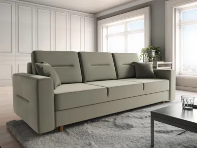 Produktbild von Sofa 3-Sitzer BELMIRA mit Schlaffunktion Creme