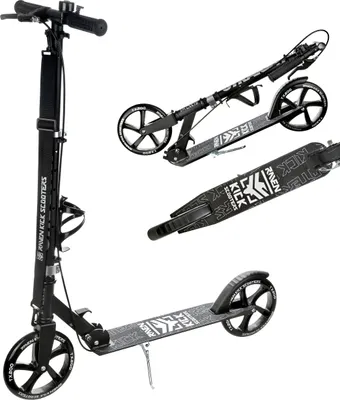 Immagine prodotto di Monopattino Raven Straight 200 mm con freno a mano, campanello e portabevande