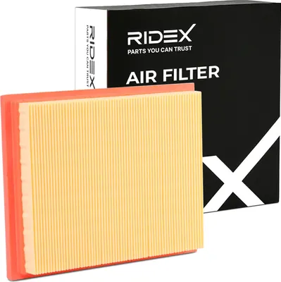 Produktbild von Luftfilter RIDEX 8A0043 für FORD Fiesta Mk5 Schrägheck (JH1, JD1, JH3, JD3) Filtereinsatz