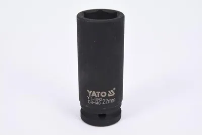 Zdjęcie produktu dla Yato YT-1042, Gniazdo udarowe, Czarny, 1/2", Metryczny, 22 mm, Stal chromowo-molibdenowa