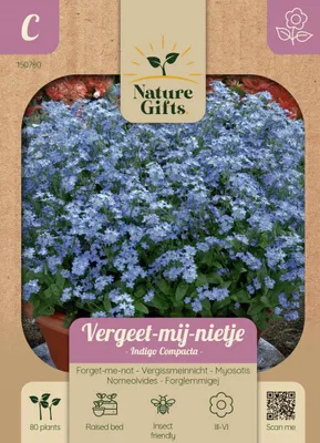 Productafbeelding van Vergeet-mij-nietje Indigo Compacta bloemenzaad Nature Gifts Baltus