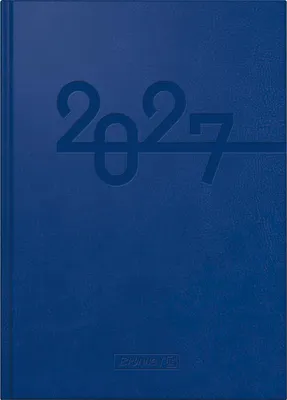 Produktbild von Buchkalender 798 A5 1 Tag/Seite Kunstleder blau 2027