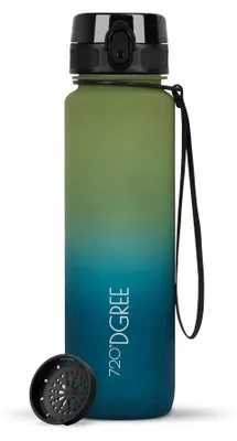 Immagine prodotto di Borraccia 720°DGREE uberBottle Multicol. softTouch con filtro, kiwi, grande/piccola, verde, 1 l