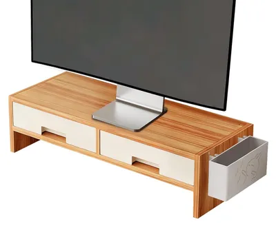 Produktbild von Ergonomischer Monitorfuß mit doppelter Ablagefläche