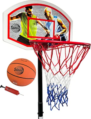 Produktbild von Sandora 38030 Basketballständer 165 - 205 cm mit Ball und Pumpe