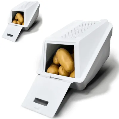 Image de Jeu de 2 boîtes de rangement pour pommes de terre, avec ventilation