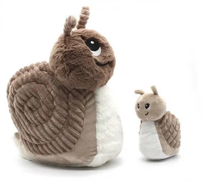 Produktbild von Globe Trotoys Plüschtier Speedou Schnecke Mama und ihr Baby braun beige