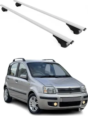 Produktbild von Dachträger Gepäckträger für Fiat Panda 2003-2012 Grundträger Metall Silber 2tlg