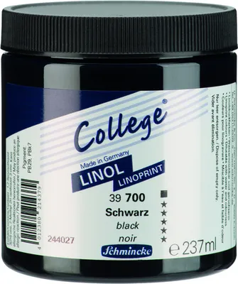 Produktbild von Schmincke College Linol Schwarz 237ml 39700053 Linoldruck Farbe
