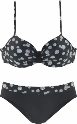 Produktbild von LASCANA Bügel-Bikini schwarz-weiß Größe 36 Cup E