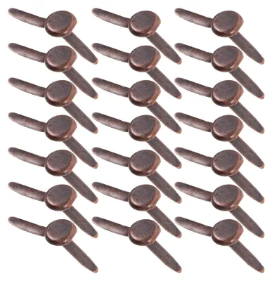 Produktbild von 50 Stück Metallbrads für Papierbastelarbeiten in Antikbronze