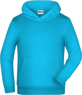 Produktbild von Klassisches Kapuzensweat für Kinder turquoise, Gr. M