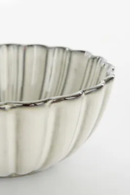 Zdjęcie produktu dla Miska Mica Decorations Corfu – zestaw 4 sztuk – wys. 9 x śred. 17 cm – ceramika – szara
