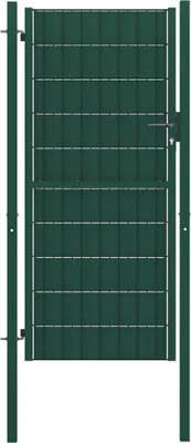 Zdjęcie produktu dla vidaXL Stalowa brama ogrodzeniowa 100 x 164 cm Zielona