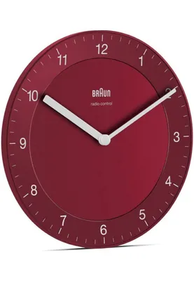 Produktbild von Braun BC 06 R-DCF Funkwanduhr rot
