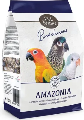 Obrázek produktu pro Deli Nature Birdelicious Amazonia 800g - krmivo pro střední papoušky Deli Nature