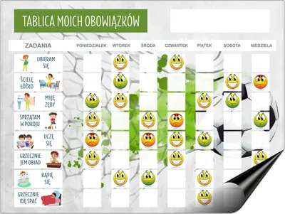 Obrázek produktu pro Motivační tabule pro chlapce Magnetický plánovač na lednici
