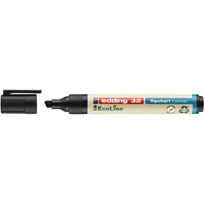 Immagine prodotto di edding 4-32001 10 edding 32 Ecoline Flipchart-Marker schwarz 1,0 - 5,0 mm