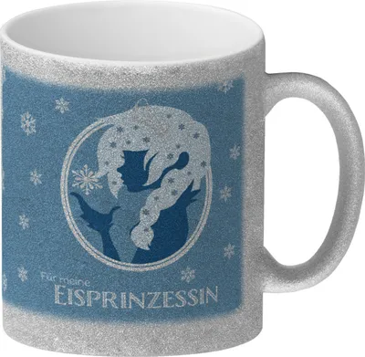 Produktbild von Für meine Eisprinzessin Glitzer-Kaffeebecher
