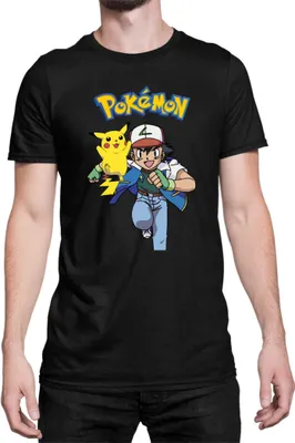 Produktbild von Herren T-Shirt Japan Manga Anime Comics Pokemon 011, Man L / Schwarz