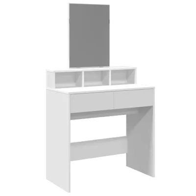 Obrázek produktu pro Toaletní stolek se zrcadlem bílý 80 x 41 x 144,5 cm