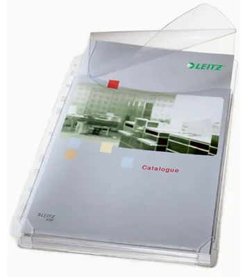 Produktbild von LEITZ Maxi-Prospekthüllen mit Klappe, bis zu 200 Seiten Inhalt, 5 Stk.