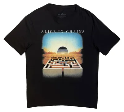 Image de T-shirt Alice In Chains - « Maze Scape » pour homme/femme (unie) RO15780 (S) (noir)