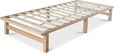 Image de Lit Palette 90x200 cm Lit en bois massif Mobilier Palette Futon