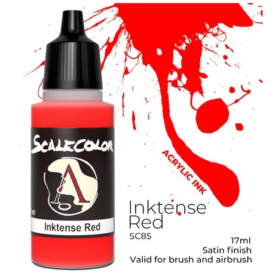 Produktbild von Acrylfarbe Inktense Rot 17ml ungiftig matt hochpigmentiert geringe Viskosität