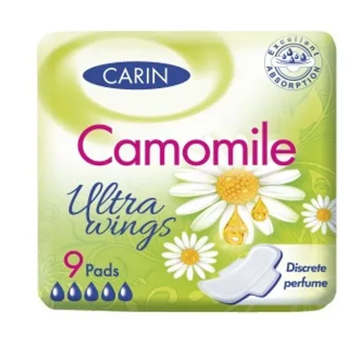 Image de Tampons Carin ultrafins avec ailettes et camomille, paquet de 9