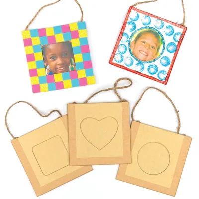 Bilderrahmen-Set 12er-Pack zum Verzieren, braun, 15,5 x 26,5 cm