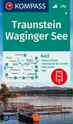 Produktbild von KOMPASS Wanderkarte 16 Traunstein, Waginger See 1:50.000