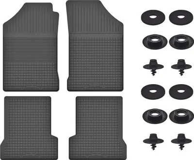 Produktbild von Gummimatten Mit Stoppern Für: Saab 900 Ii (1994-1998) Schwarz Set