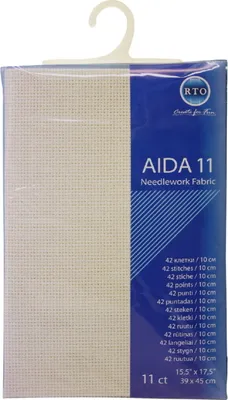 Produktbild von RTO Aida Zuschnitt, 11ct, ecru hell, 39x45cm