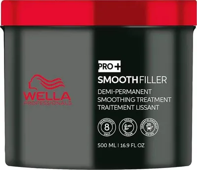 Produktbild von Wella Pro+ Smoothfiller Haarglättungsbehandlung 500 ml, Anti-Frizz, Silikon- & Mineralölfrei, Vegan