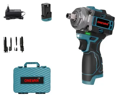 Obrázek produktu pro Rázový utahovák, vysoký točivý moment, bezkartáčový motor, sada 1 baterie, EU