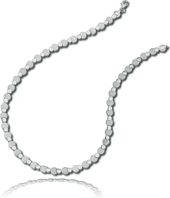 Imagen del producto de Collar Balia, cadena de plata de ley 925, joyería de plata para mujer, modelo BAK010S44