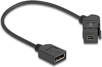 Obrázek produktu pro DeLOCK 67155, Mini DisplayPort, DisplayPort, 0,3 m, Černá