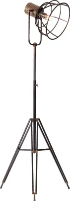 Produktbild von Dreibein-Lampe - höhenverstellbare Stehleuchte mit schwenkbarem Kopf