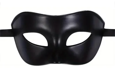 Produktbild von Venezianische Masken Set 2-teilig Schwarz Spitze Paar Karneval Halloween Kostüm Accessoire - Ausführung: Herrenausführung glatt