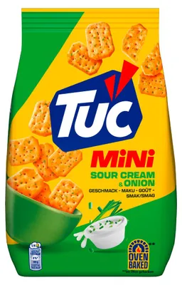Zdjęcie produktu dla TUC Mini Sour Cream Onion chrupiące mini krakersy 120g