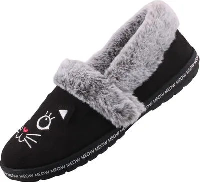 Produktbild von Skechers Bobs Too Cozy-Meow Pajama Damenschuhe Hausschuhe Schwarz Freizeit, Schuhgröße:41 EU