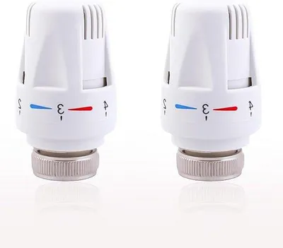 Zdjęcie produktu dla Termostatyczne zawory grzejnikowe Reservekop, 2 sztuki, M30x15, do łazienki.
